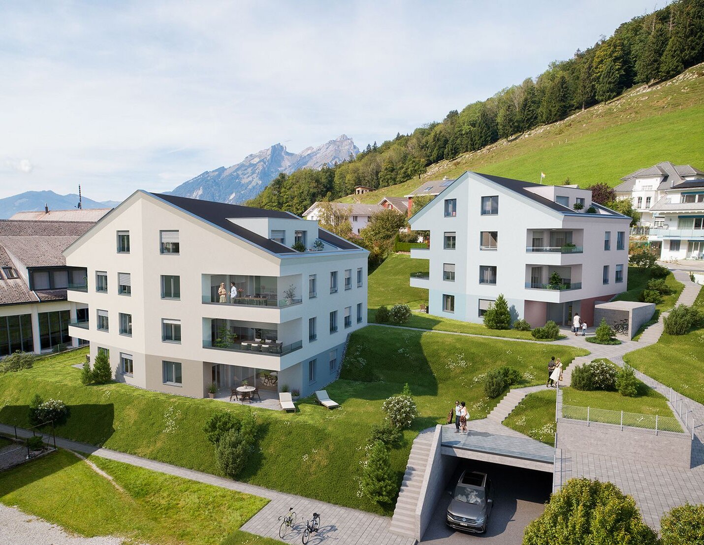 Neubauprojekt in Obbürgen Bader Immobilien Luzern AG